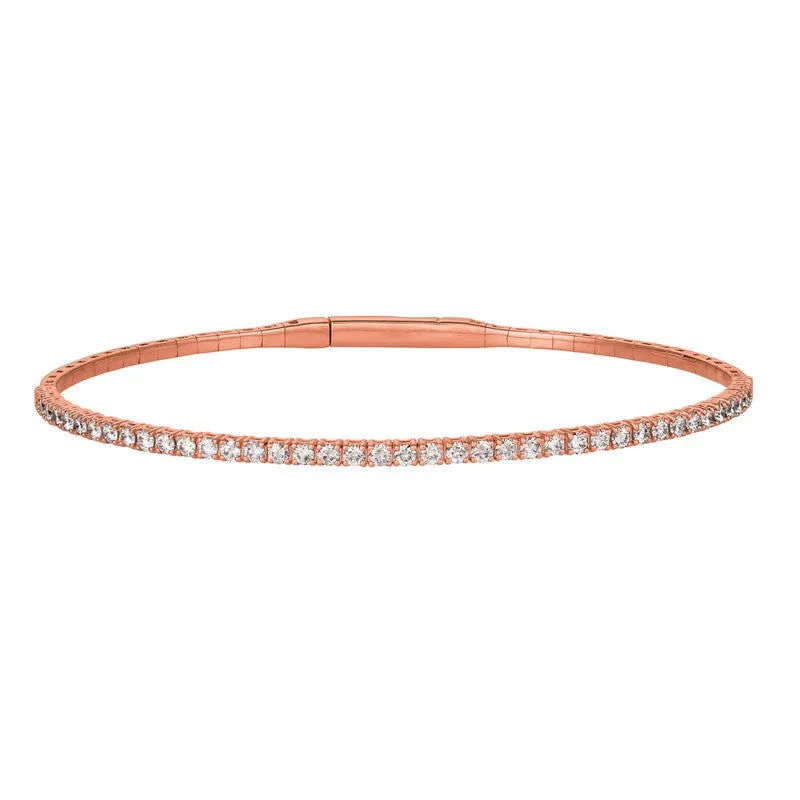 1.00 CT DIAMOND FLEXIBLE BRACELET 14K GOLD