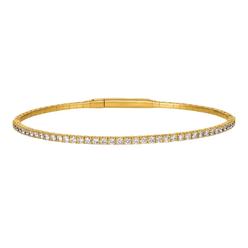 1.00 CT DIAMOND FLEXIBLE BRACELET 14K GOLD