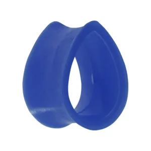 7.35mm Blue Teardrop Silicone Flexible Tunnel