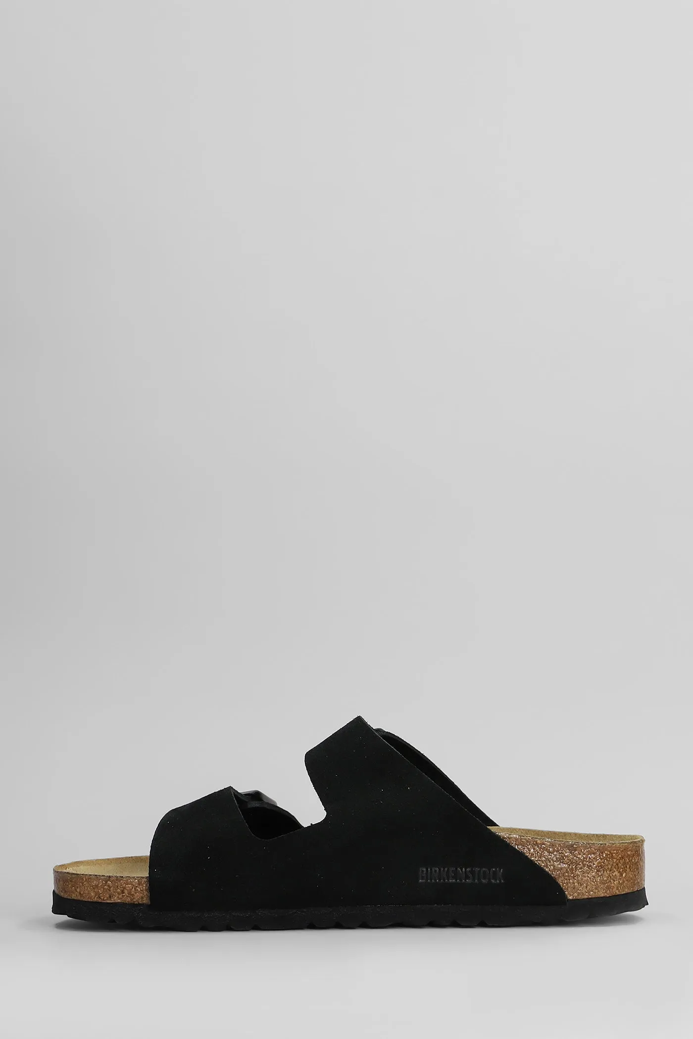 Arizona Flats in black suede