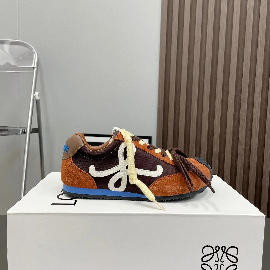 BALLET RUNNER 2.0 IN BRONZE BROWN SUEDE AND LYCRA FABRIC