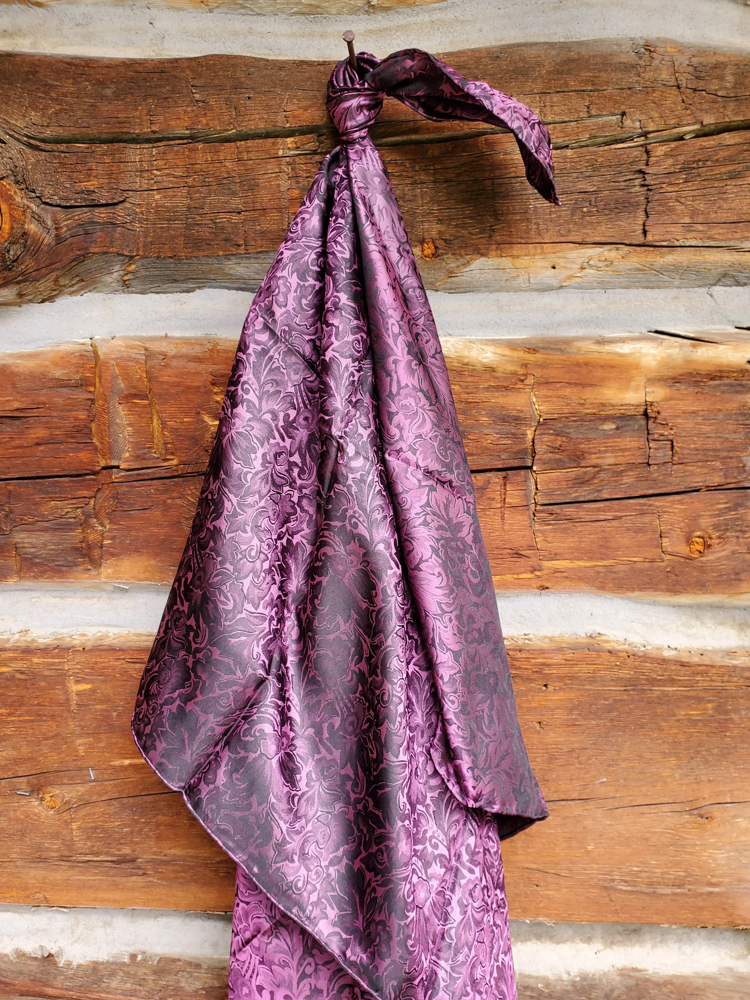 Baroque Silk Wild Rag Scarf