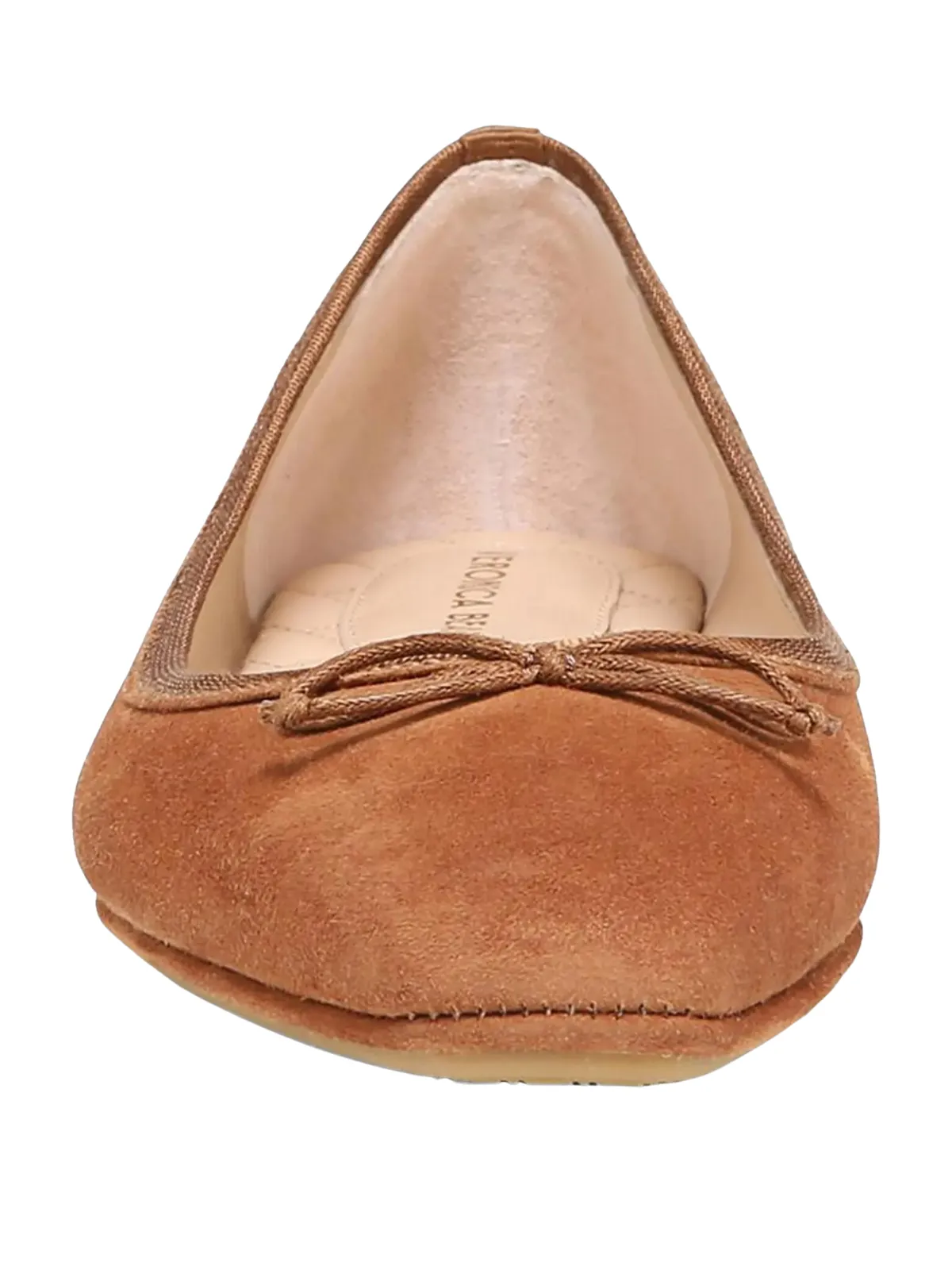 Beatrix Suede Bow Ballerina Flats
