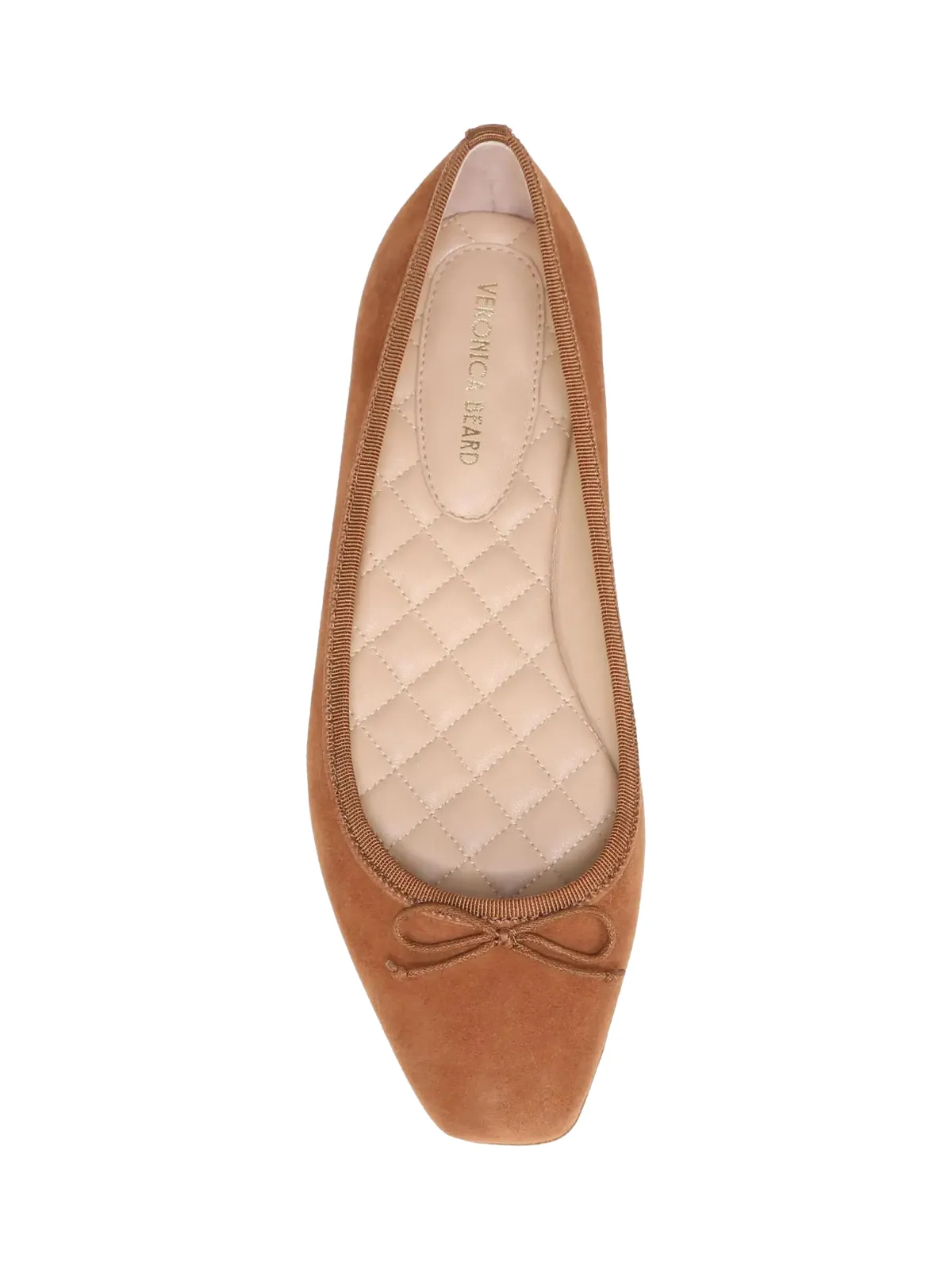 Beatrix Suede Bow Ballerina Flats