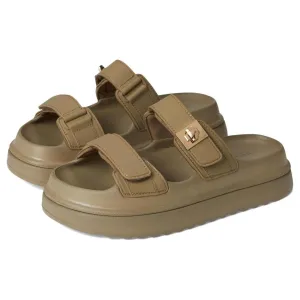 Bigschmona Olive Jelly Platform Slide Sandals