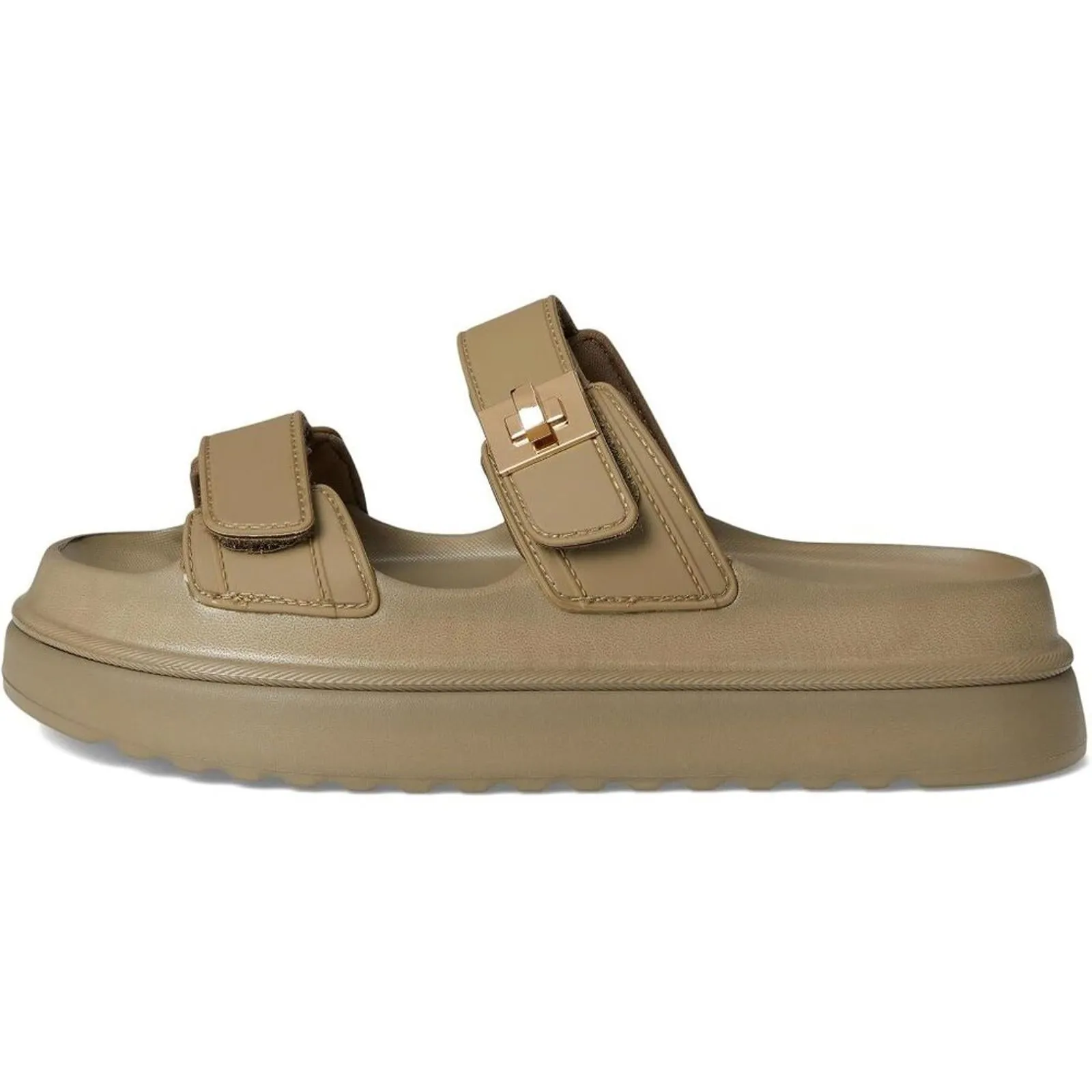 Bigschmona Olive Jelly Platform Slide Sandals