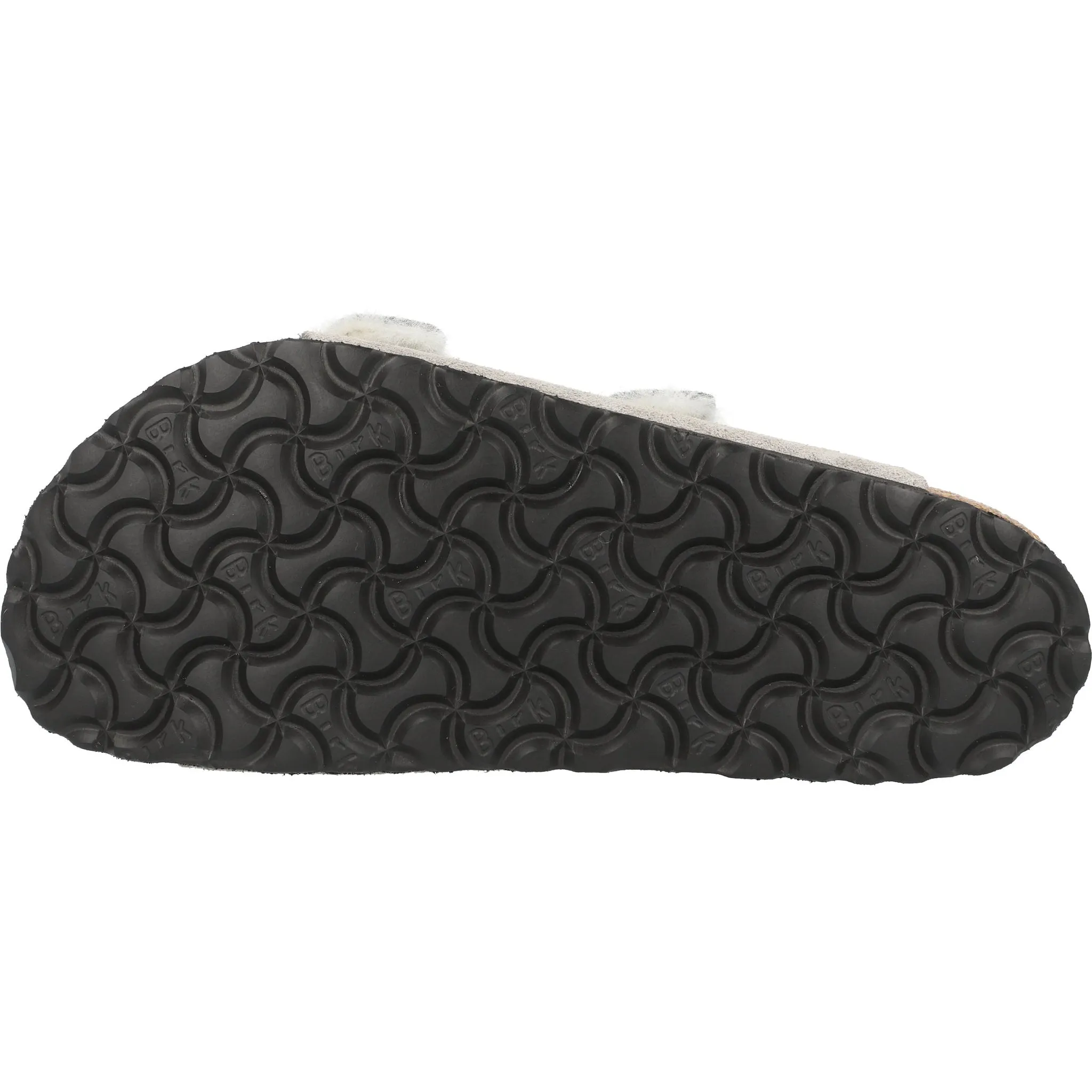 Birkenstock Arizona Shearling Stone Coin Suede Sandals