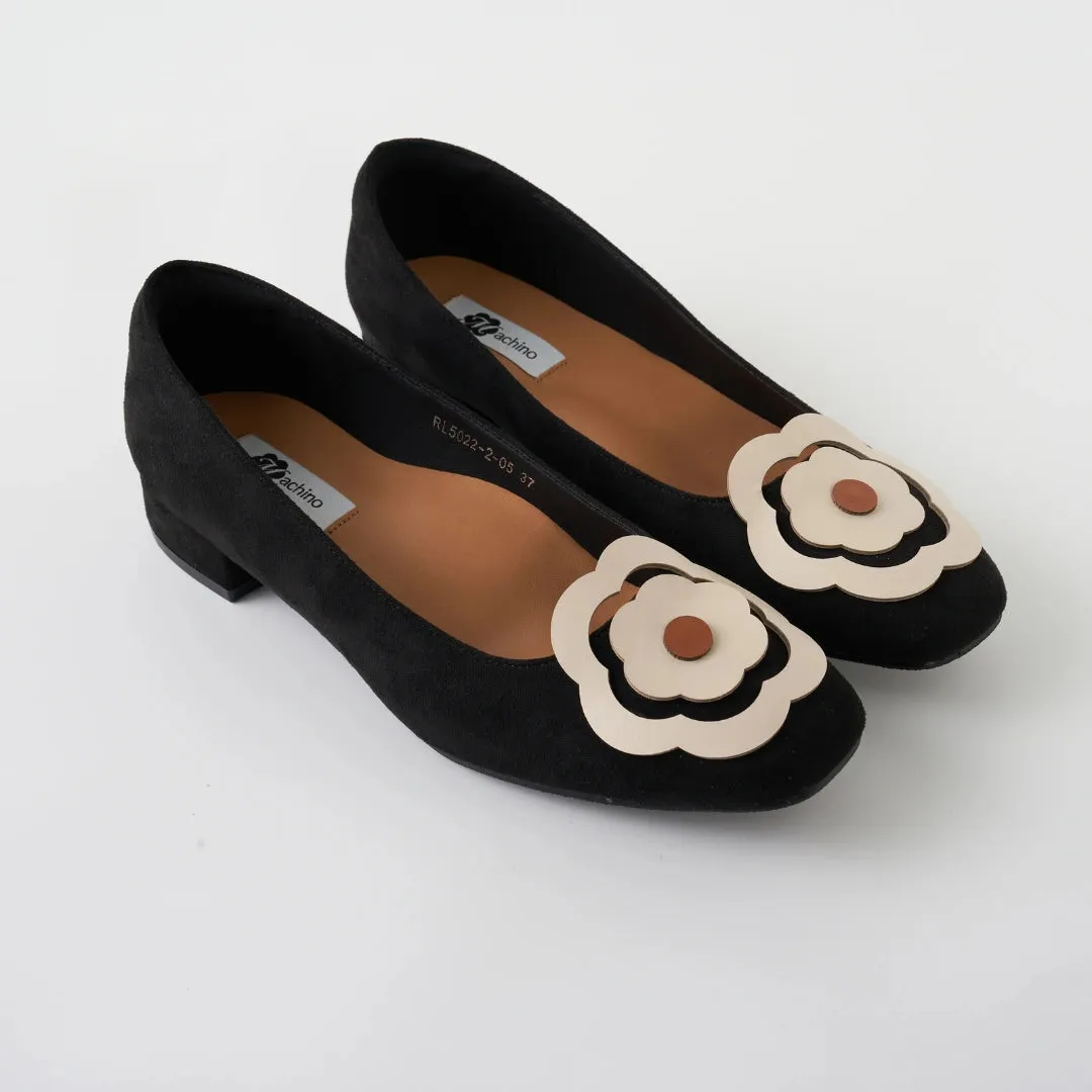 Bloom Ballerina Flats in Hana Black