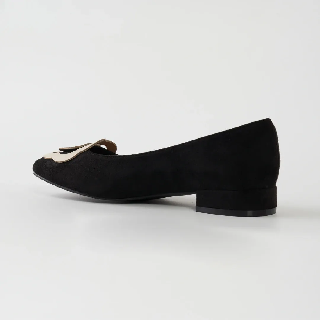 Bloom Ballerina Flats in Hana Black