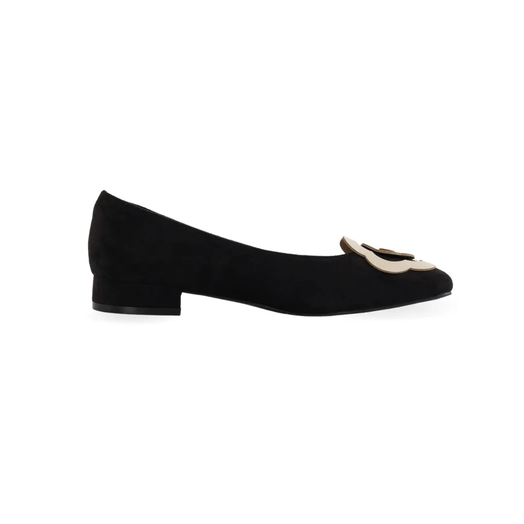 Bloom Ballerina Flats in Hana Black