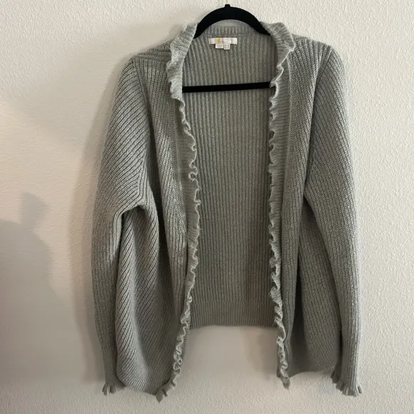 Boden Jessica Ruffle Cardigan Size 14