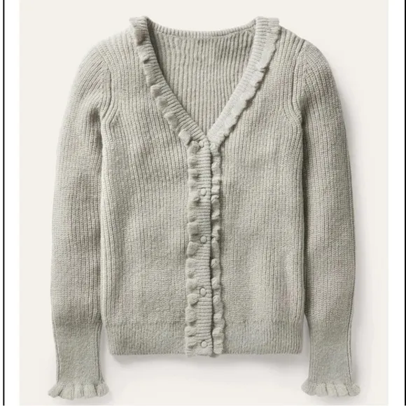 Boden Jessica Ruffle Cardigan Size 14