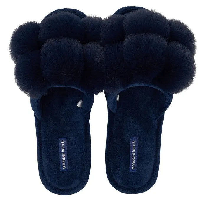 Cosy Luxe Pom Pom Slippers