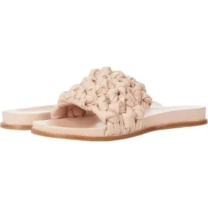 Delighted Nude Knotted Flat Slides