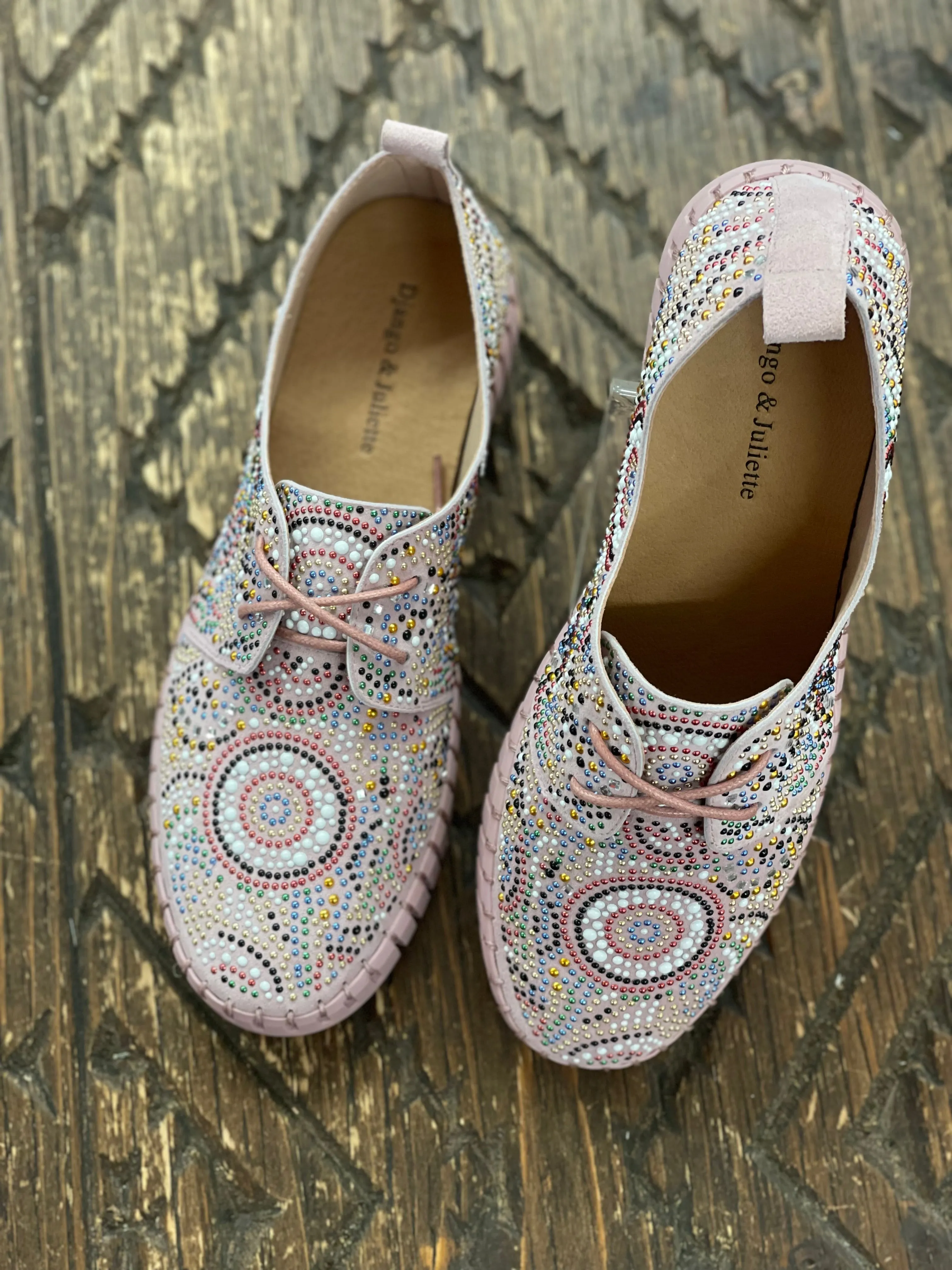 Django & Juliette Hazina Pale Pink Sneaker