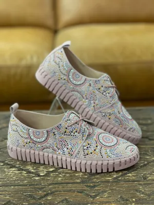 Django & Juliette Hazina Pale Pink Sneaker