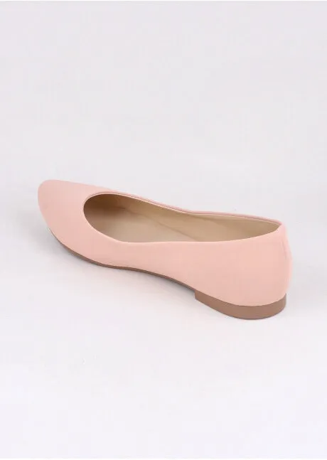 Flat suede puntal lisa