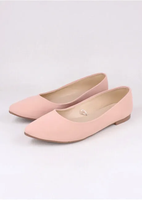 Flat suede puntal lisa