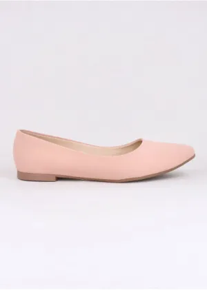 Flat suede puntal lisa
