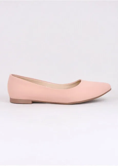 Flat suede puntal lisa