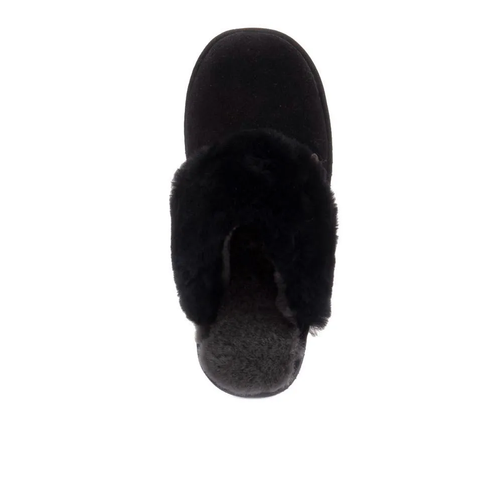 'Flurry' women's home slipper - Black