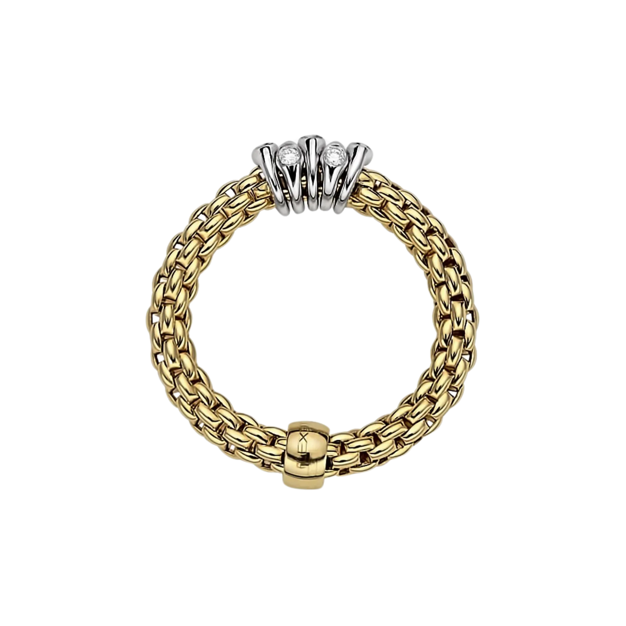 Fope Prima Flex'it ring with diamonds