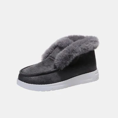 Furry Suede Boots