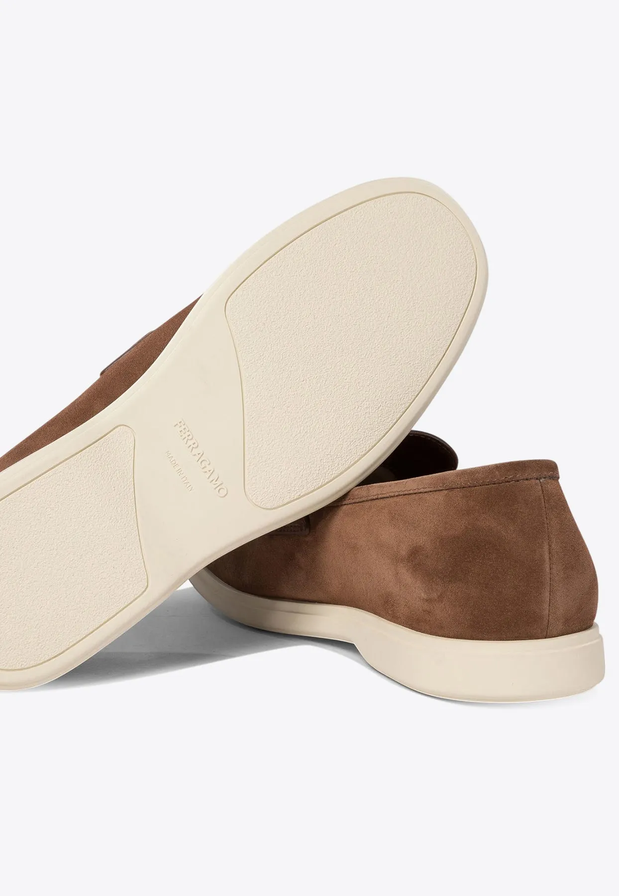 Gancini suede Loafers