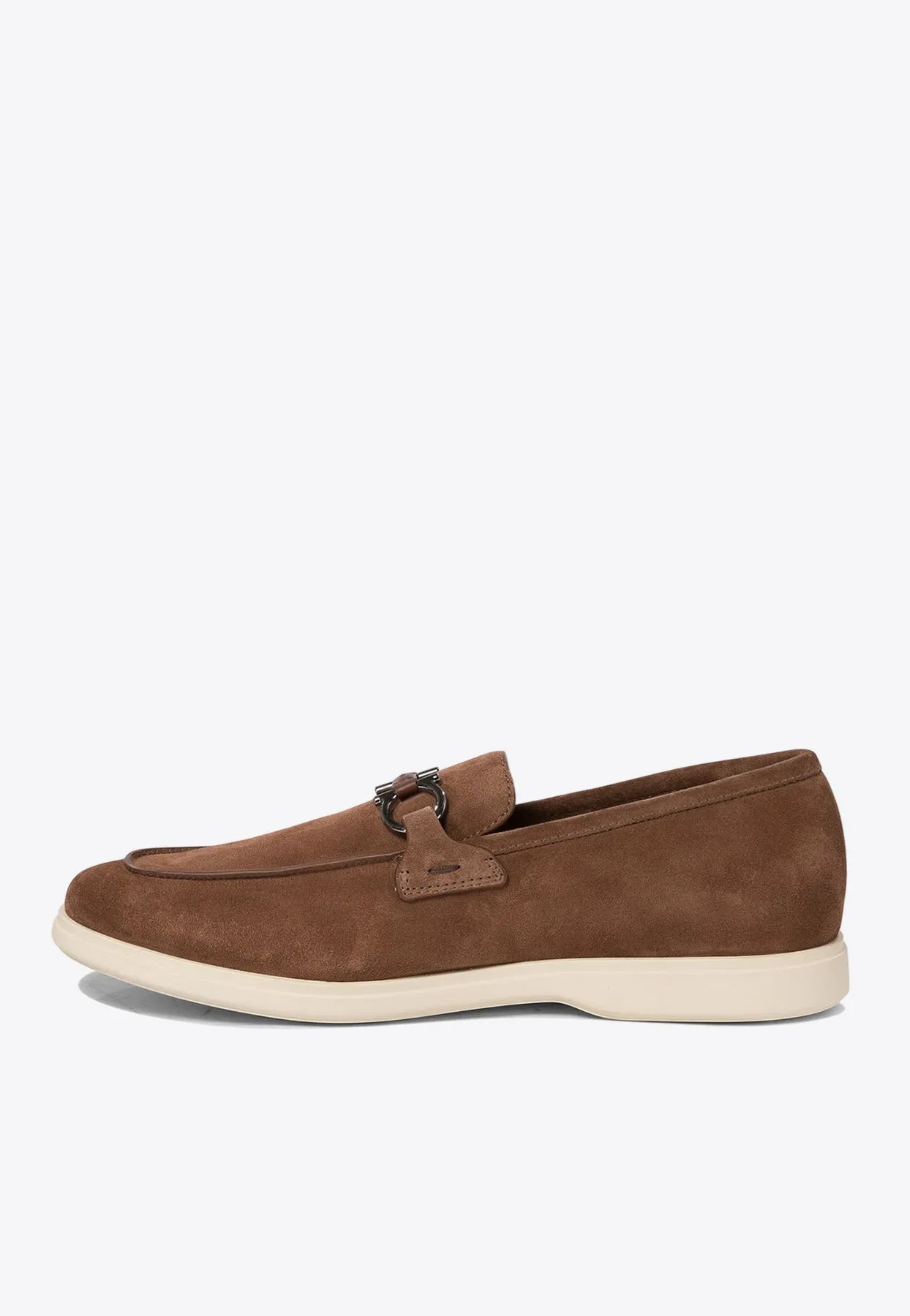 Gancini suede Loafers