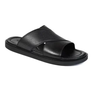 Greyder Men's Crossing Leather Slippers