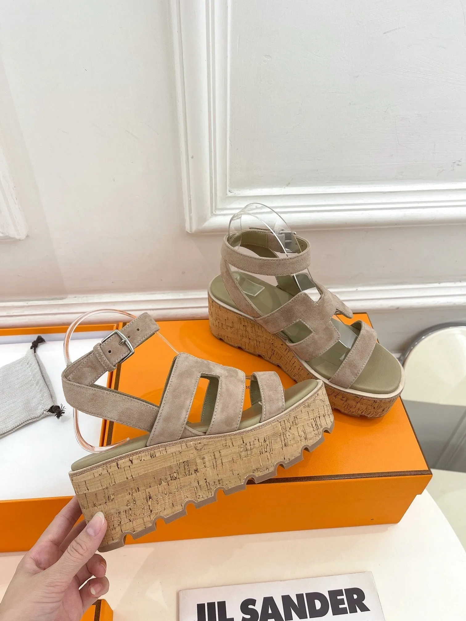 Havane 30 Sandal Light Brown Suede