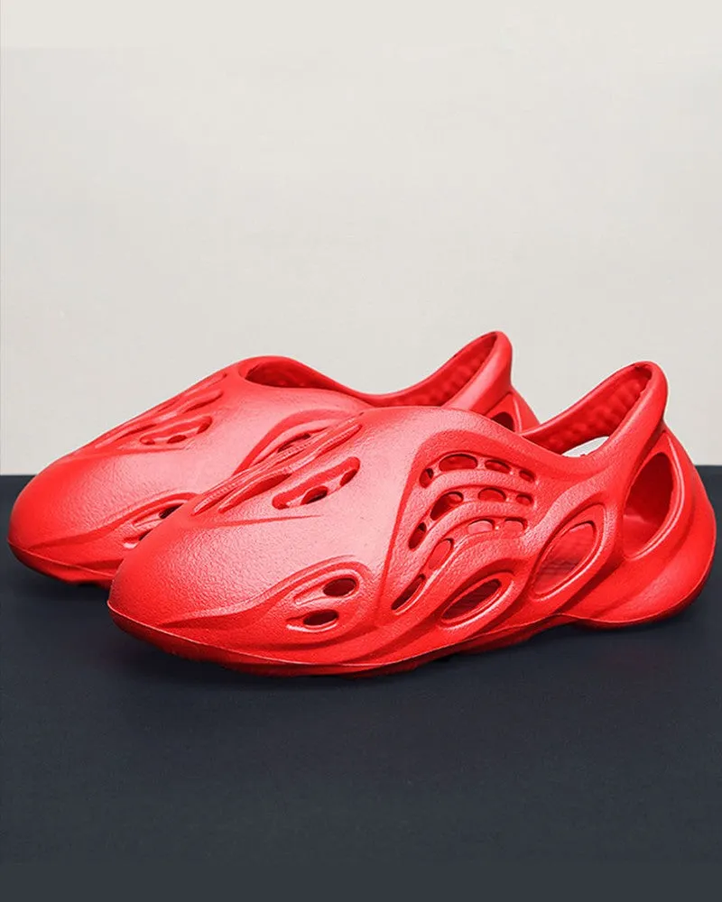 Hollow Out Closed Toe Clog Sandals