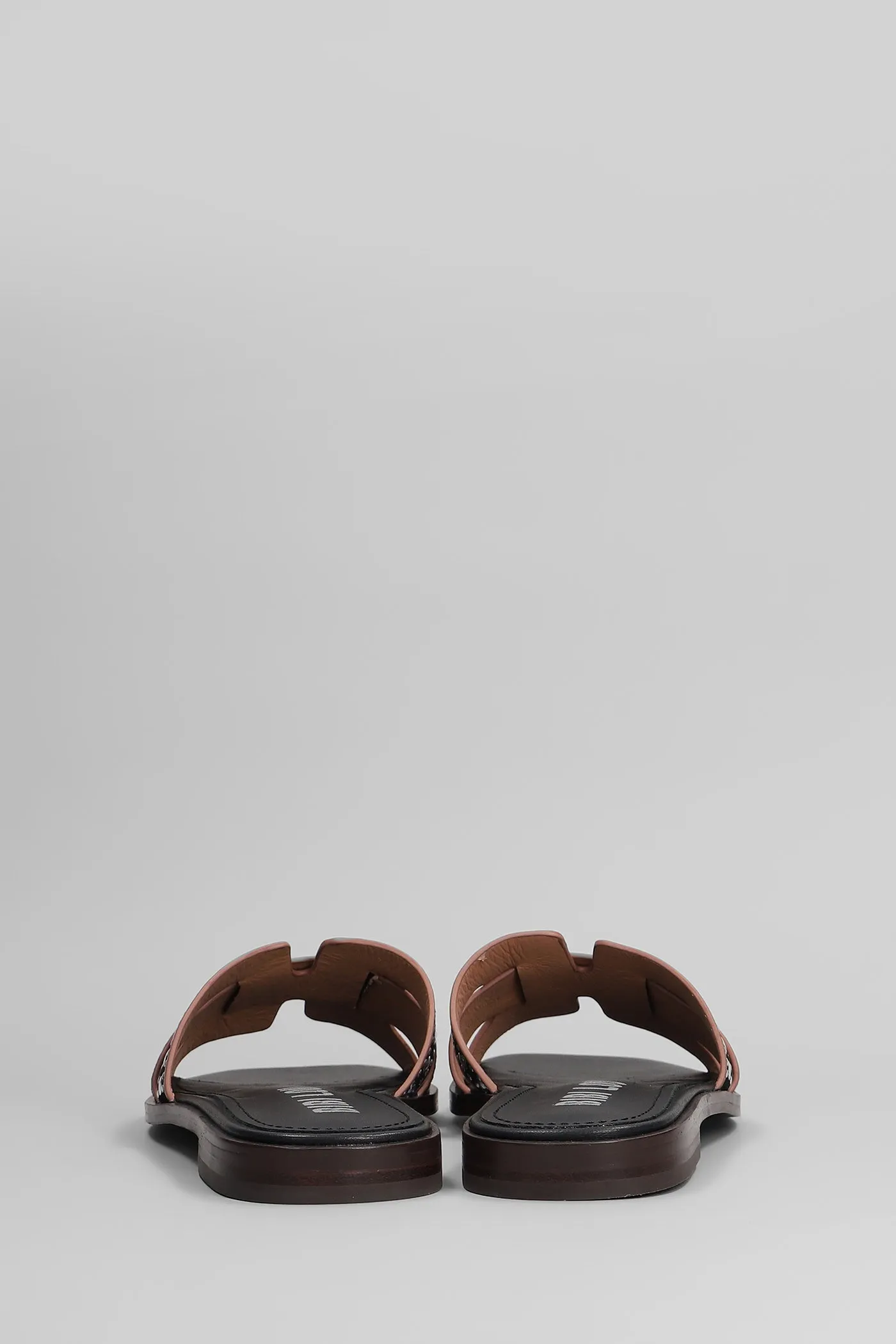 Holly Flats in black suede and leather