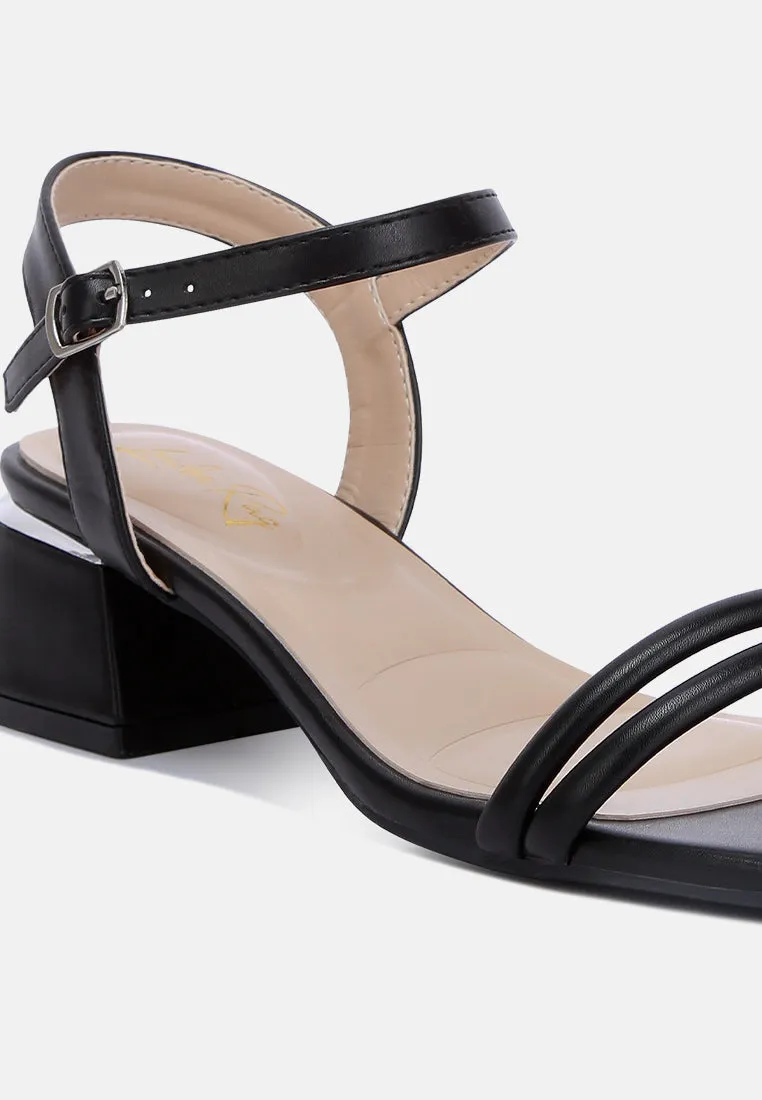 Low Strap Block Heels By Ruw