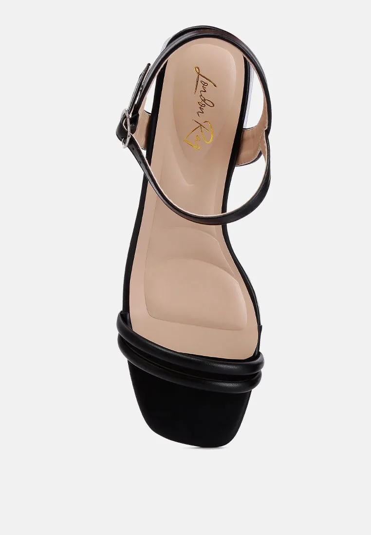 Low Strap Block Heels By Ruw