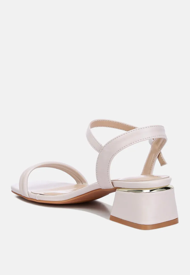 Low Strap Block Heels By Ruw