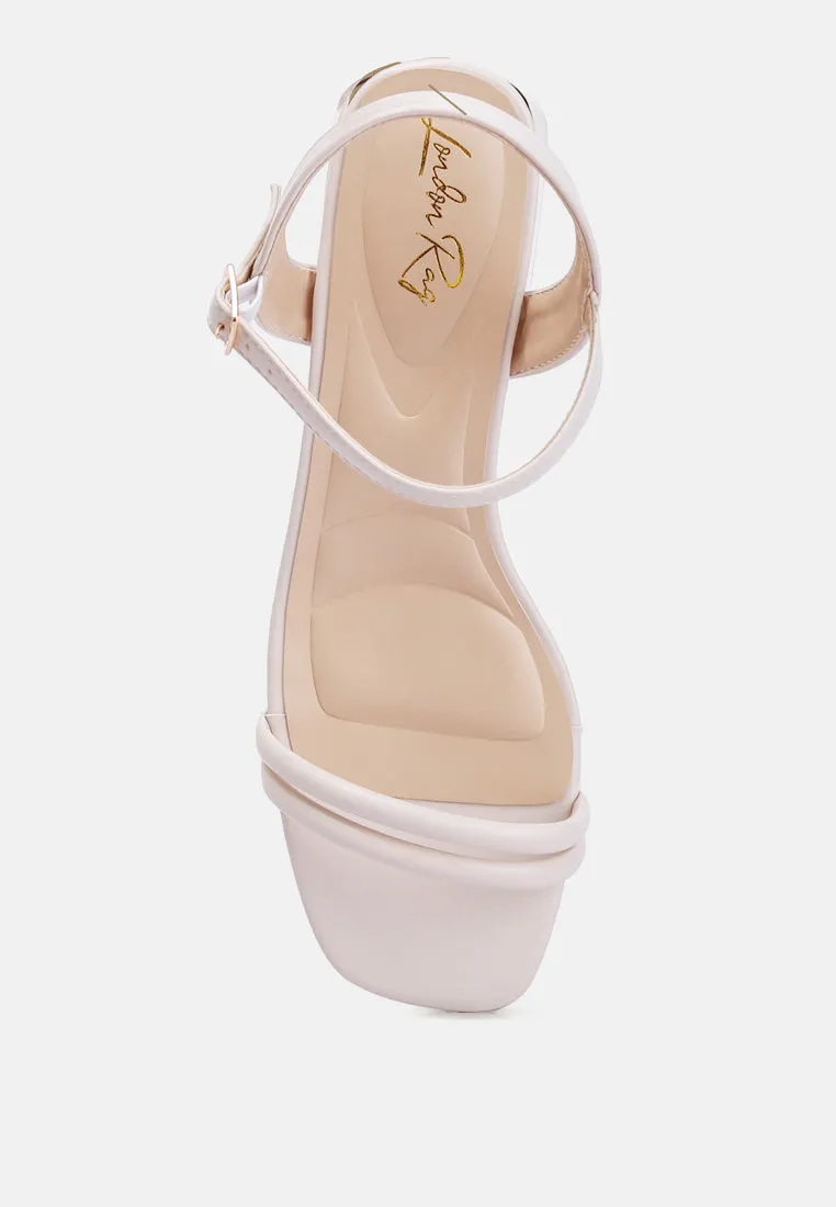 Low Strap Block Heels By Ruw