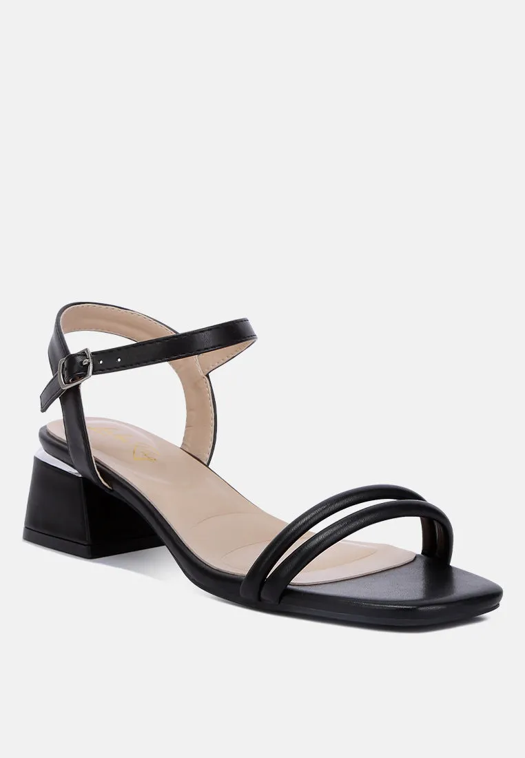 Low Strap Block Heels By Ruw