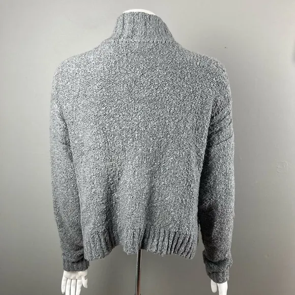 Lucky Brand sweater women’s medium mock neck grey cozy NWT