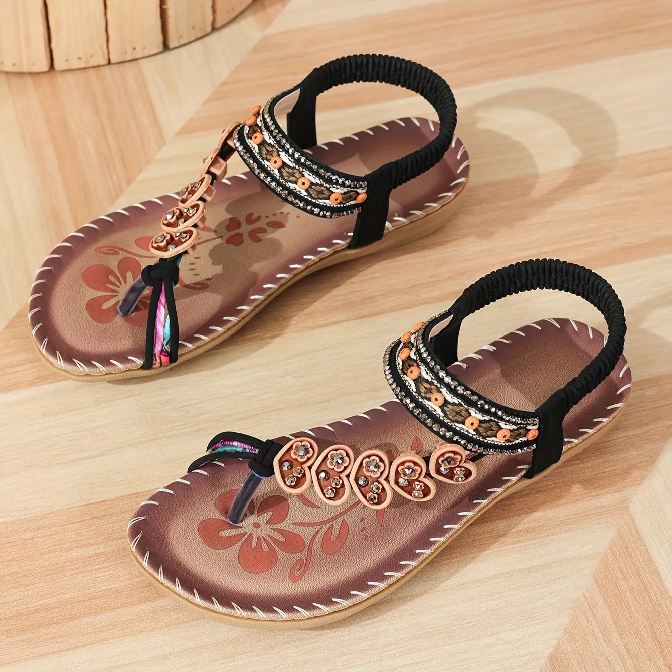 Melanine | Beaded Sandals
