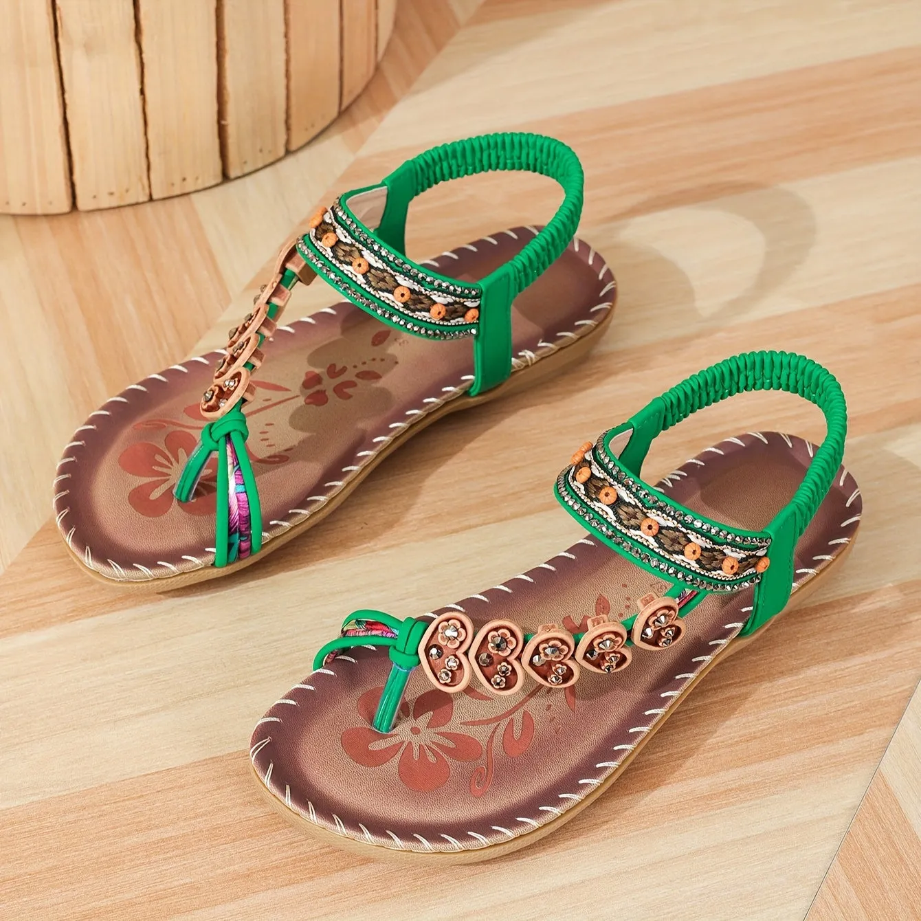Melanine | Beaded Sandals