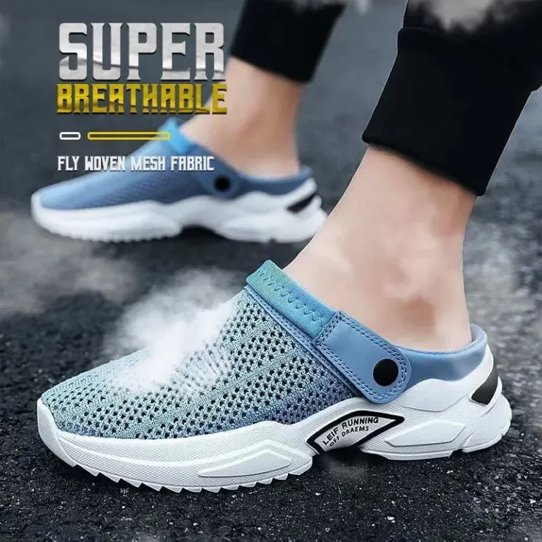 Men Home Outdoor Hollow-out Sandals Helps Relieve Foot Knee and Heel Pain