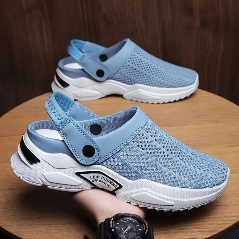 Men Home Outdoor Hollow-out Sandals Helps Relieve Foot Knee and Heel Pain