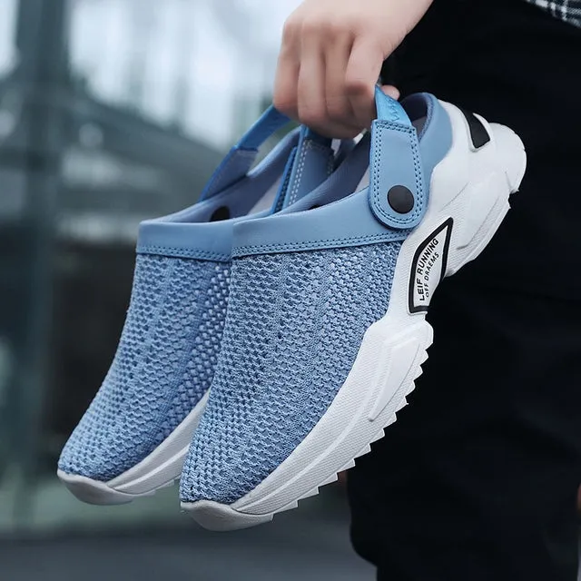 Men Home Outdoor Hollow-out Sandals Helps Relieve Foot Knee and Heel Pain