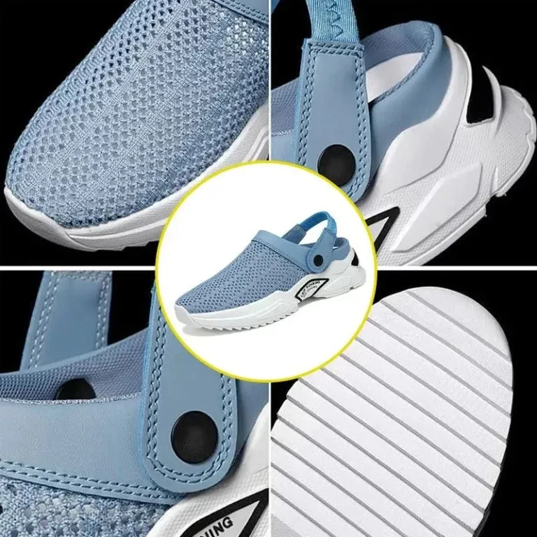 Men Home Outdoor Hollow-out Sandals Helps Relieve Foot Knee and Heel Pain