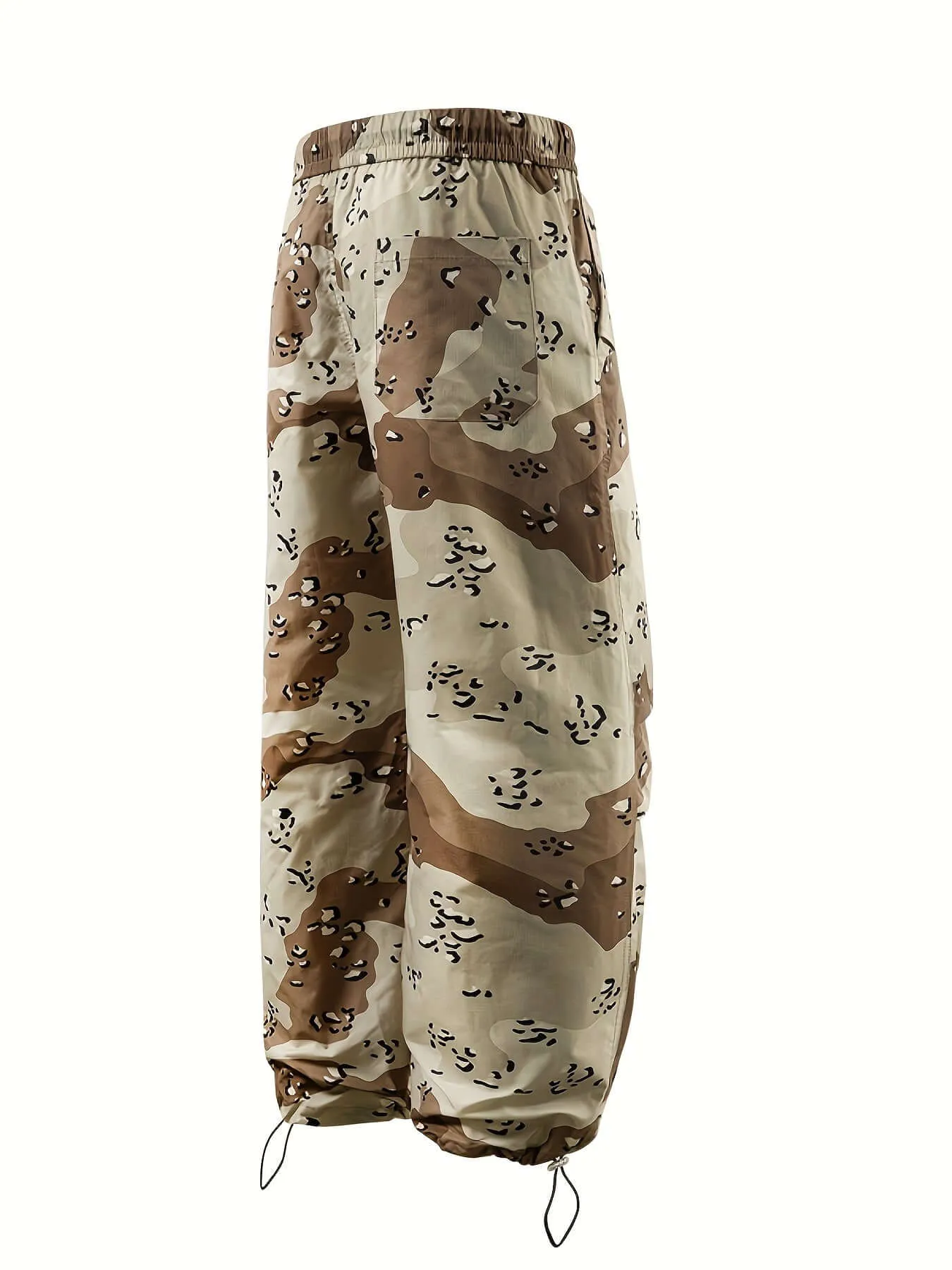 Men's Snow Camo Cargo Pants – Regular Fit, Outdoor & Hiking