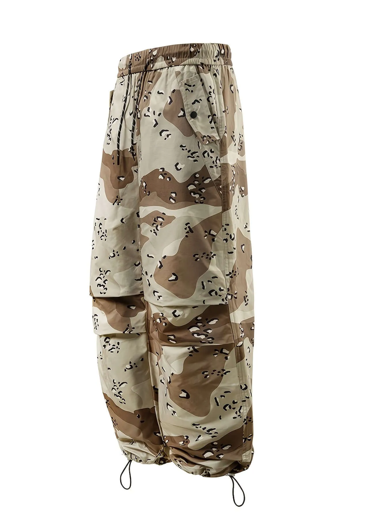 Men's Snow Camo Cargo Pants – Regular Fit, Outdoor & Hiking