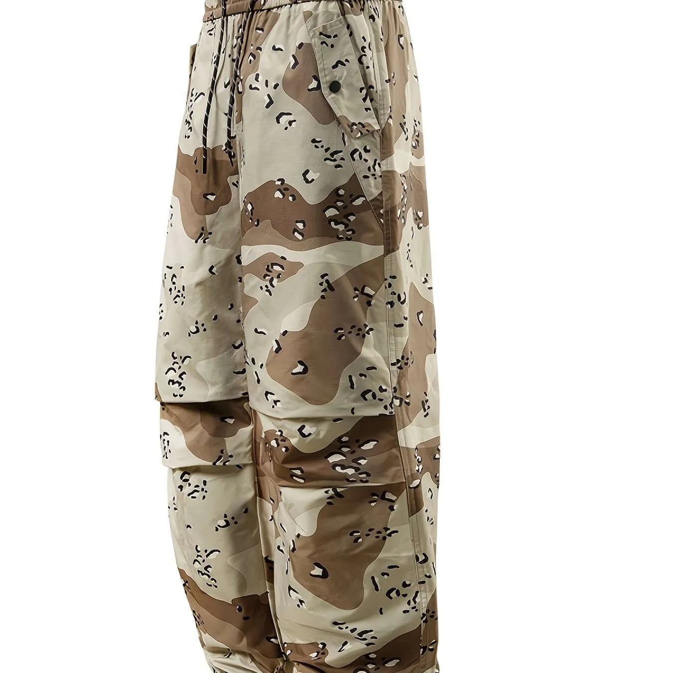 Men's Snow Camo Cargo Pants – Regular Fit, Outdoor & Hiking