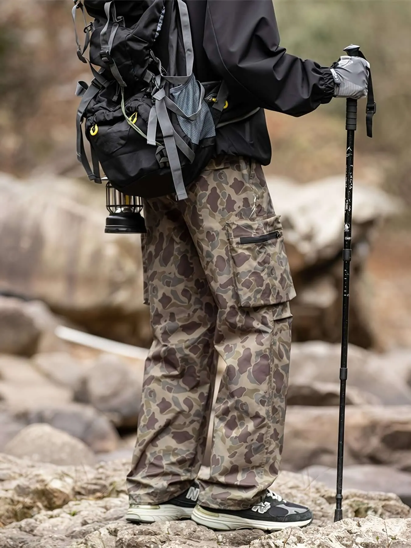 Men's Tactical Camo Cargo Pants – Multi-Pocket, Outdoor Ready