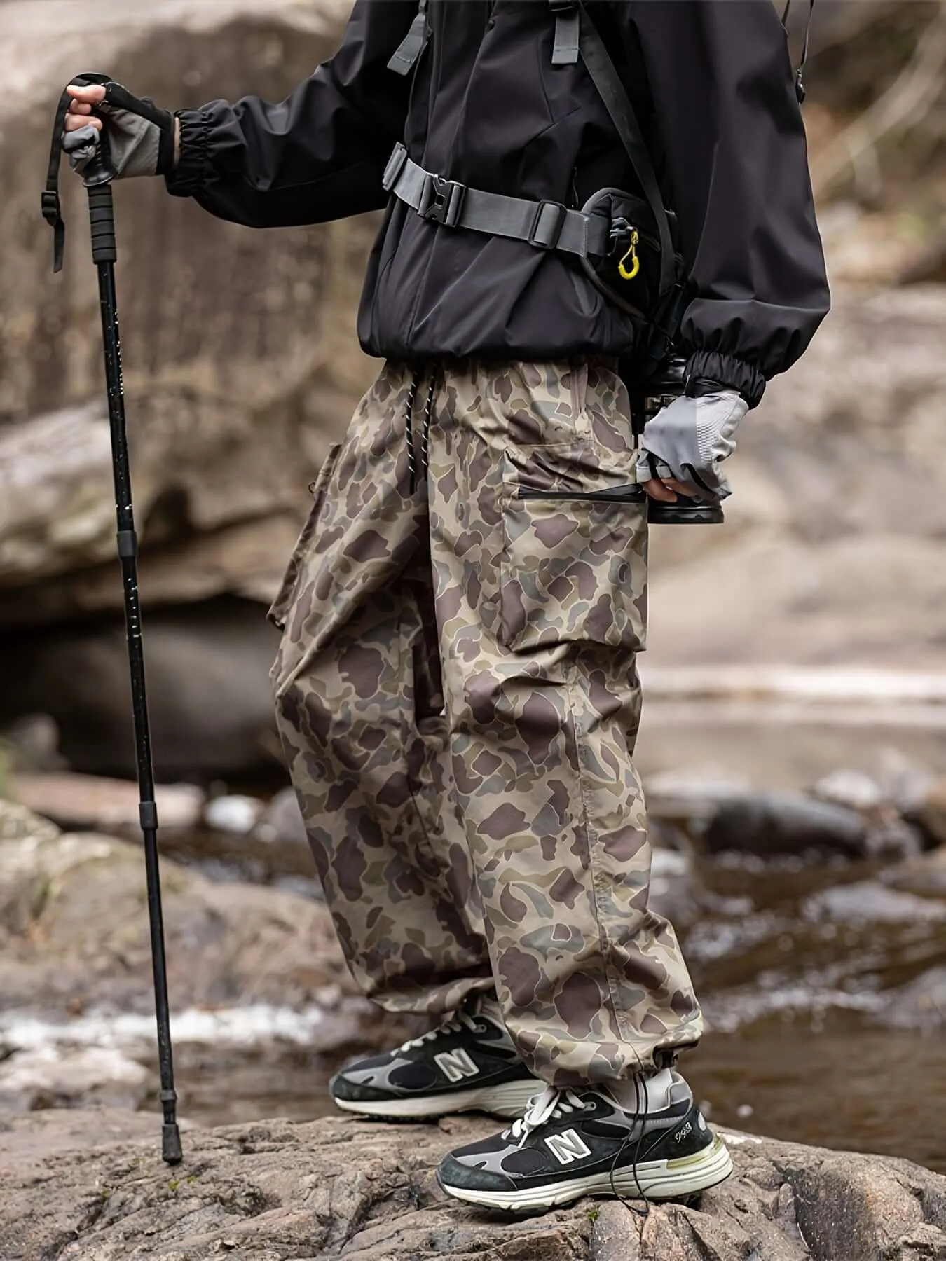 Men's Tactical Camo Cargo Pants – Multi-Pocket, Outdoor Ready